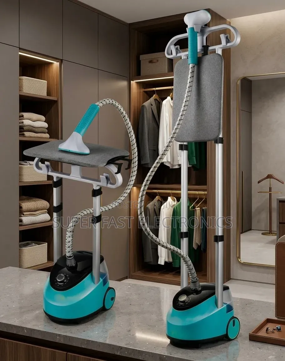 BOMA Garment Steamer With Built-in Mesh Ironing Board – Deep Green