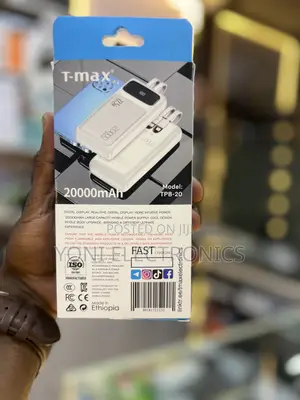 T-Max TPB-20 20,000mAh 22.5W Fast Charging Power Bank