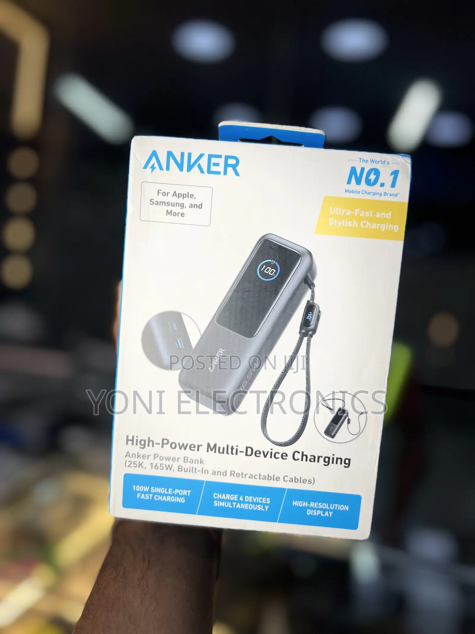 Anker 25,000mAh 165W Multi-Device Fast Charging Power Bank