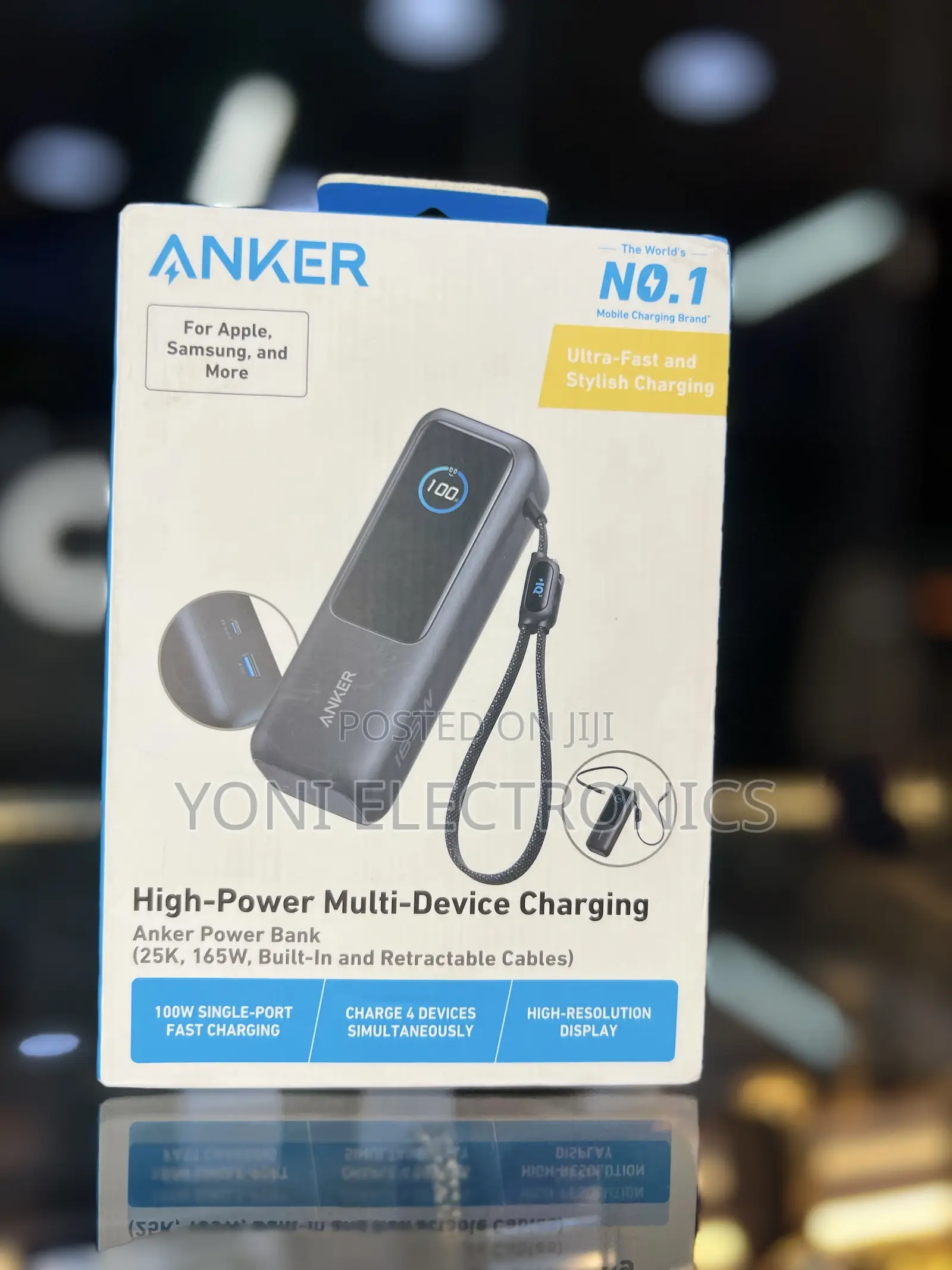 Anker 25,000mAh 165W Multi-Device Fast Charging Power Bank