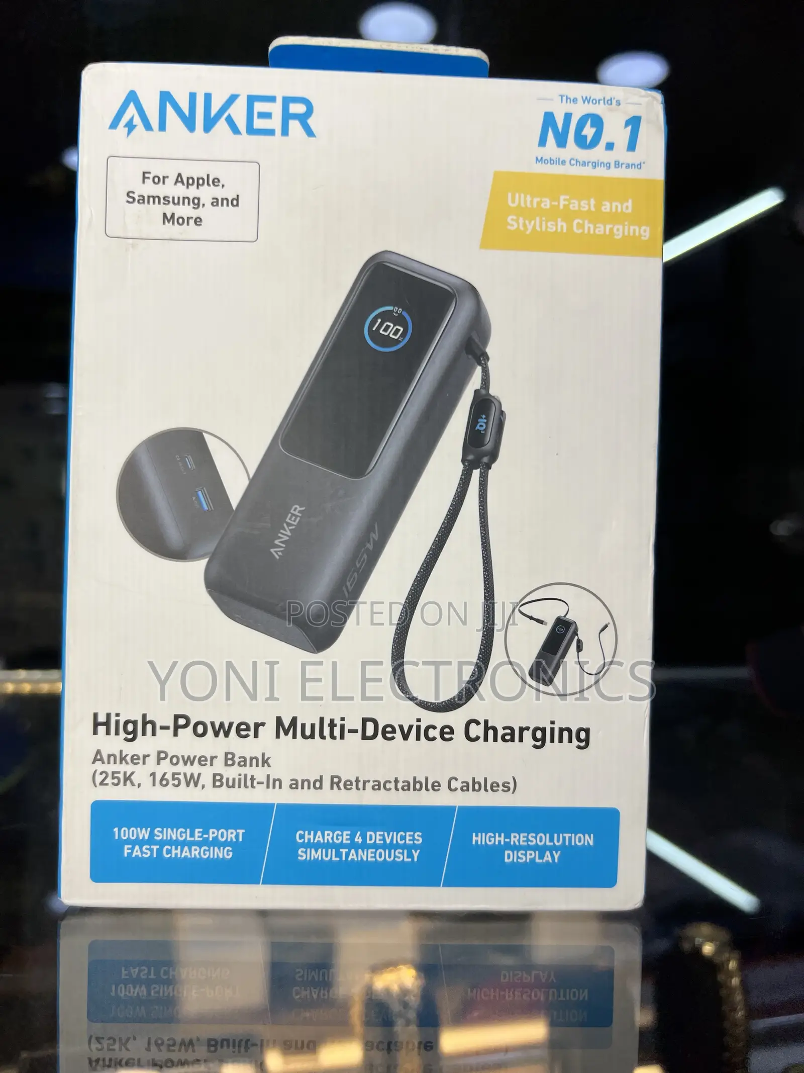 Anker 25,000mAh 165W Multi-Device Fast Charging Power Bank