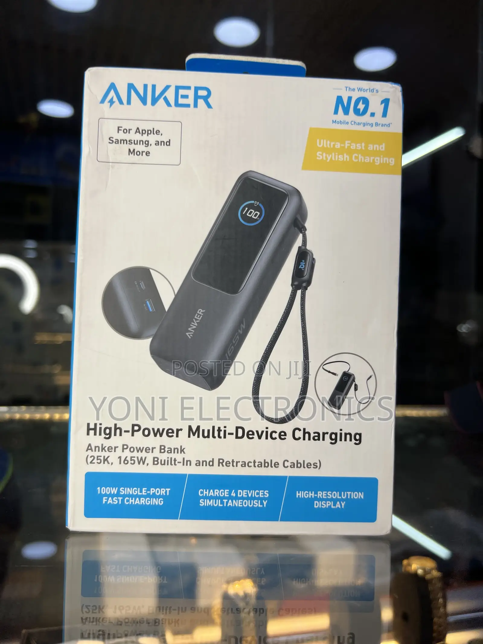 Anker 25,000mAh 165W Multi-Device Fast Charging Power Bank