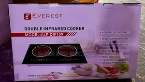​Everest Ceramic Stove Digital Touch Display Cooker – 4000W