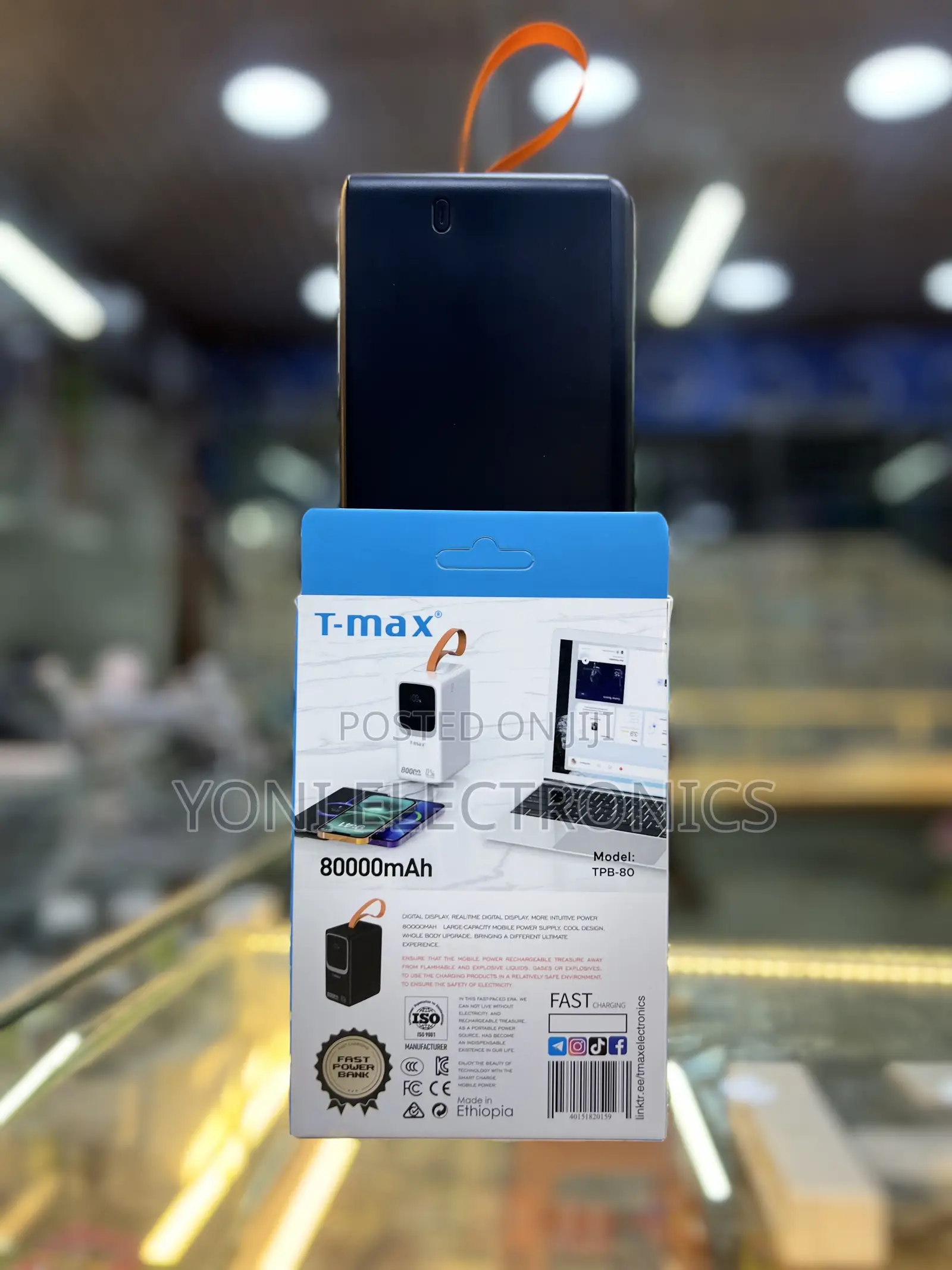 T-Max TPB-80 80,000mAh Fast Charging Power Bank