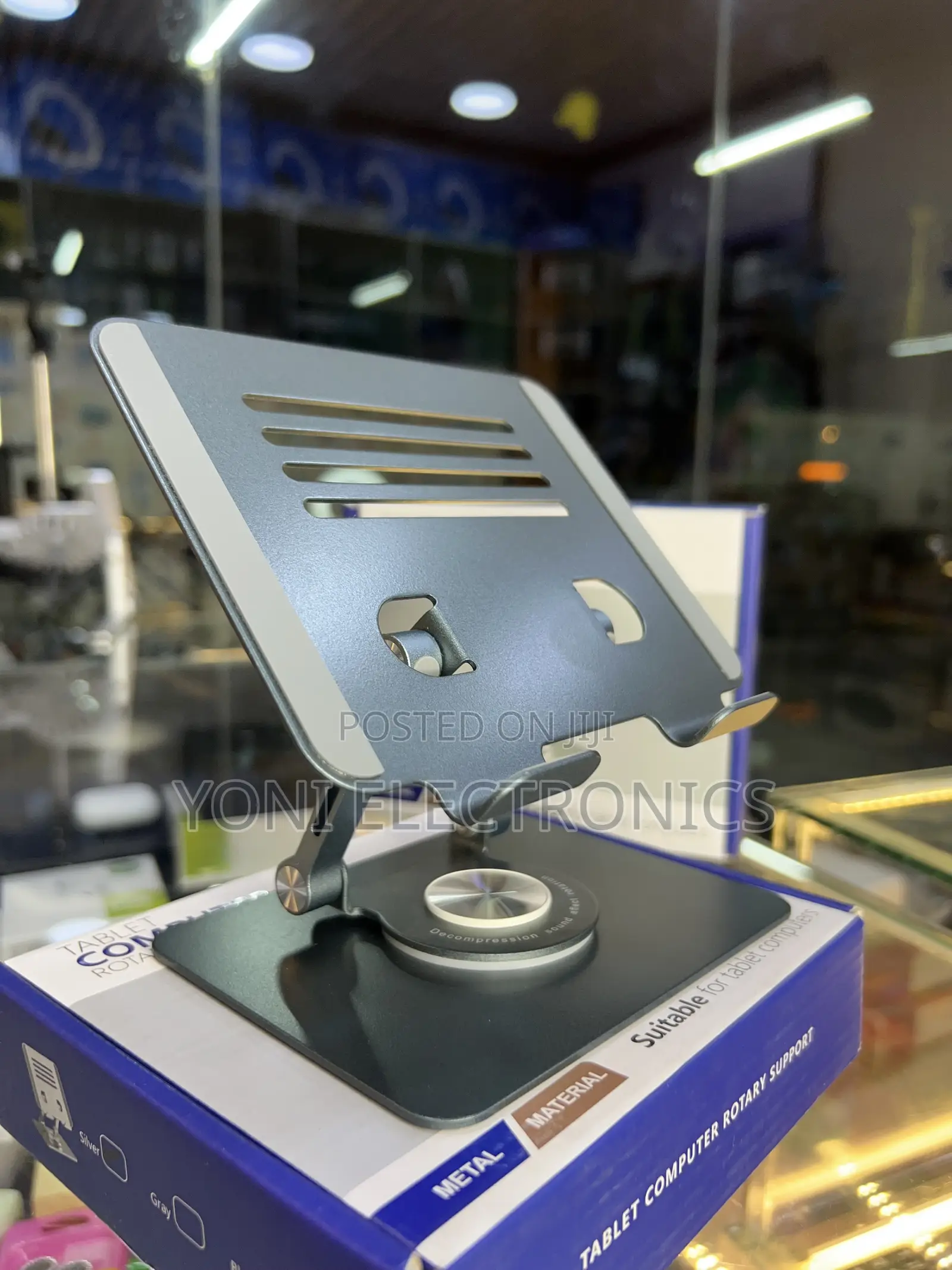 Metal Rotary Stand for Tablets & Small Laptops