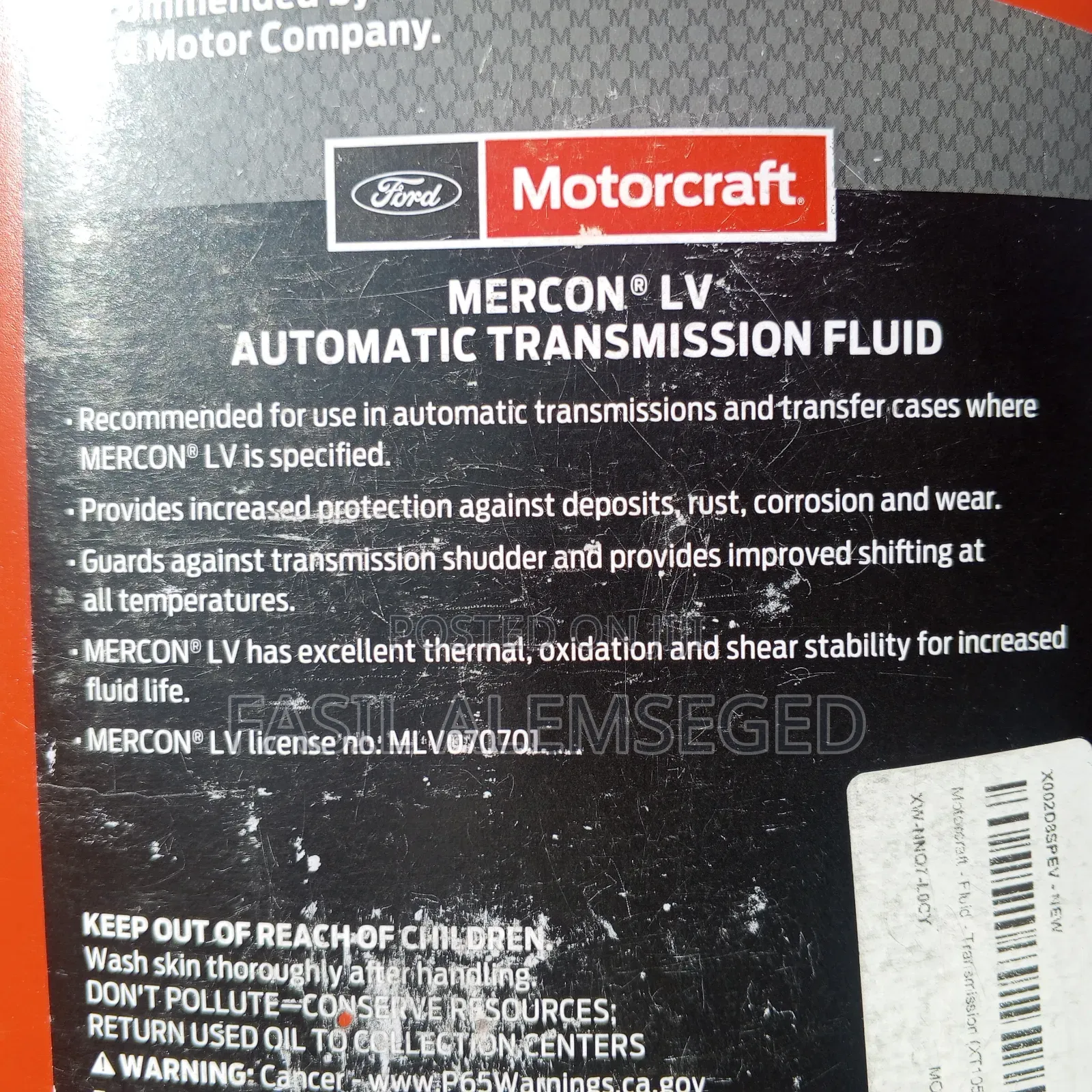 Ford MERCON LV Fluid