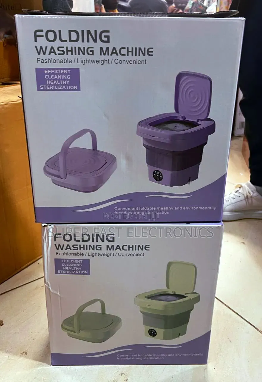 Folding Mini Washing Machine – Compact Mini Washer for Home & Travel