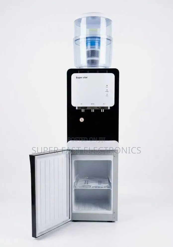 Super Star Water Dispenser With Mini Fridge – Hot, Normal & Cold Water