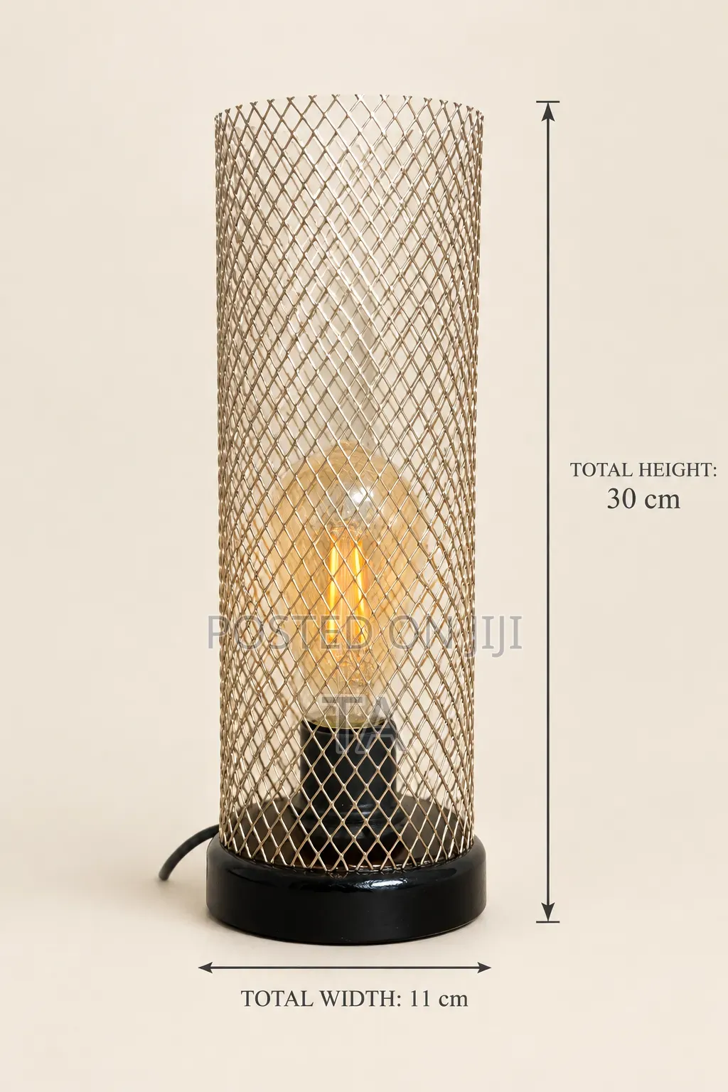 Custom Steel Mesh Lampshade የጠረጴዛ መብራት መብቶች