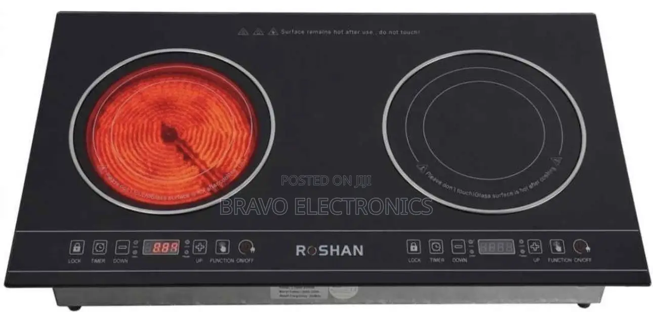 Roshan Full Digital Touch Stove | 4000w | Glass Top