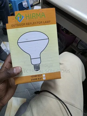 Original HIRMA 250W E27 Red Infrared Heat Lamp / Poultry Brooder Bulb