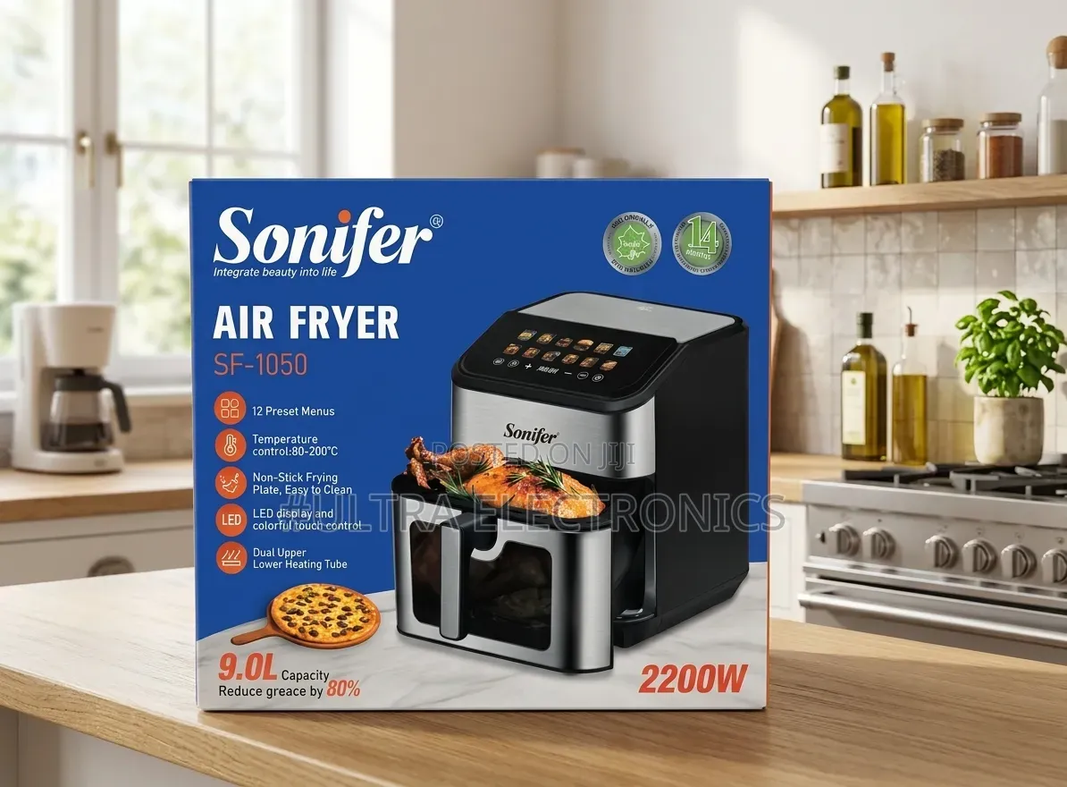 Sonifer Sf-1050 | 9l Digital Air Fryer Crispy Results • Big Capacity