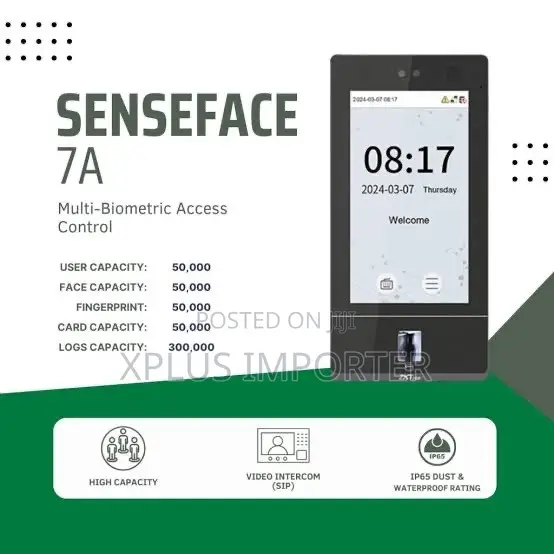 ZKTeco Sense Face 2A, 3A, 4A and 7A ..Available