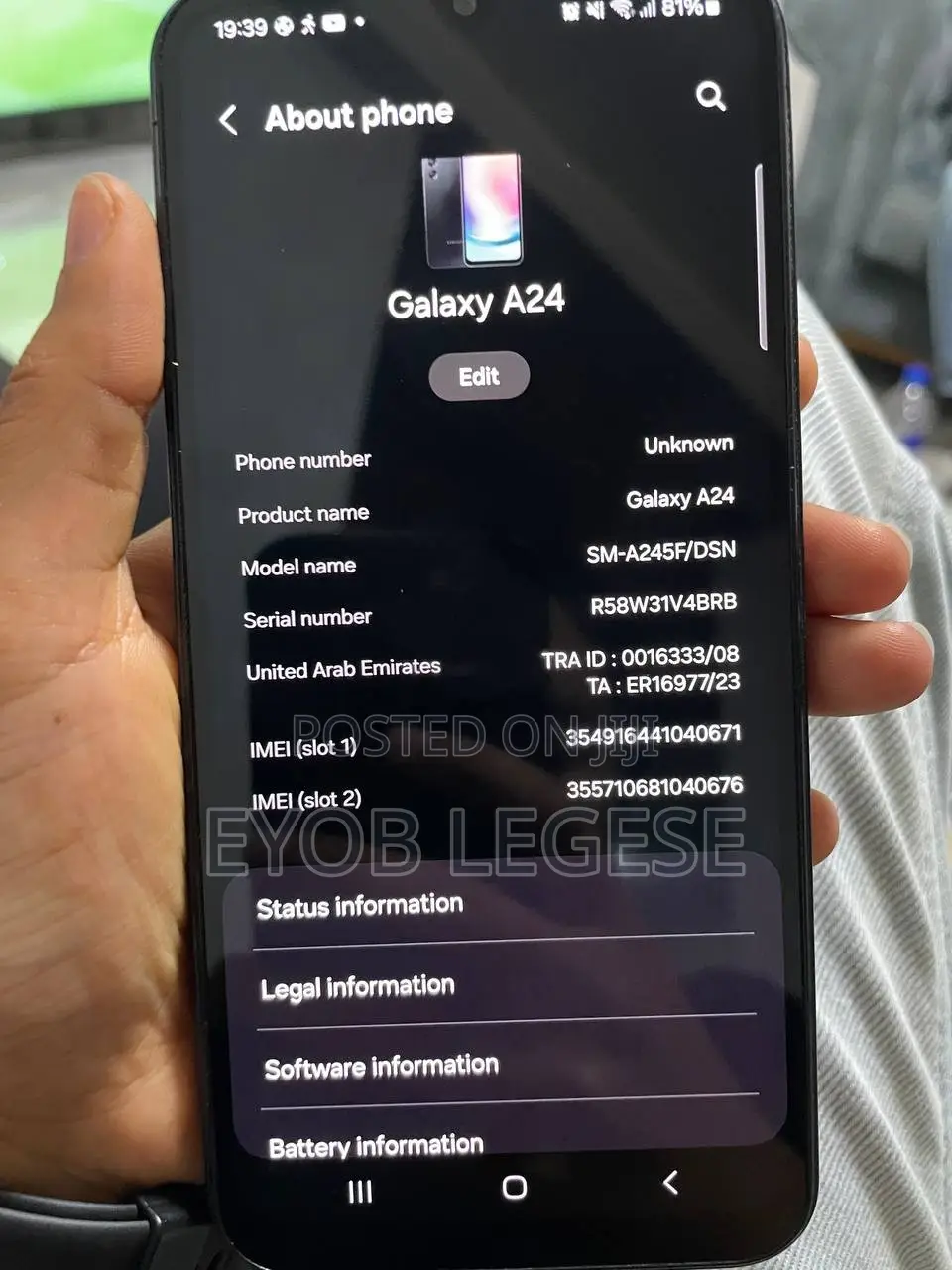Samsung Galaxy A24 128 GB Black