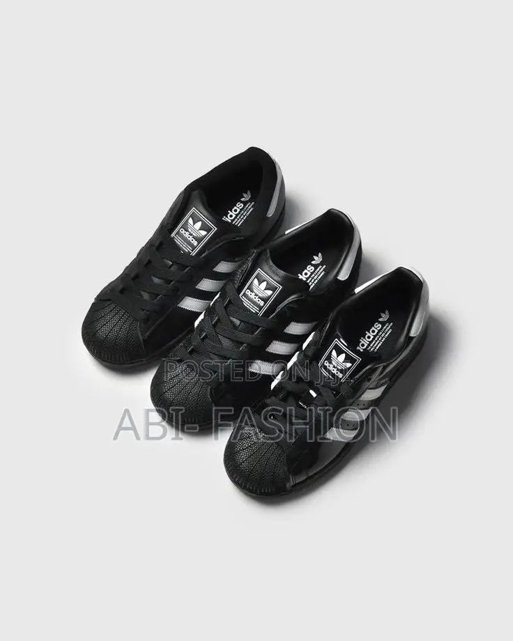 Adidas Superstar Black / White Stripe | New Arrival Size 40,41,42,43