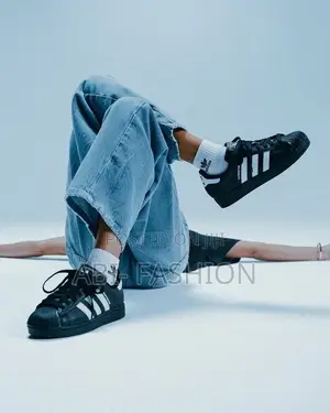 Adidas Superstar Black / White Stripe | New Arrival Size 40,41,42,43