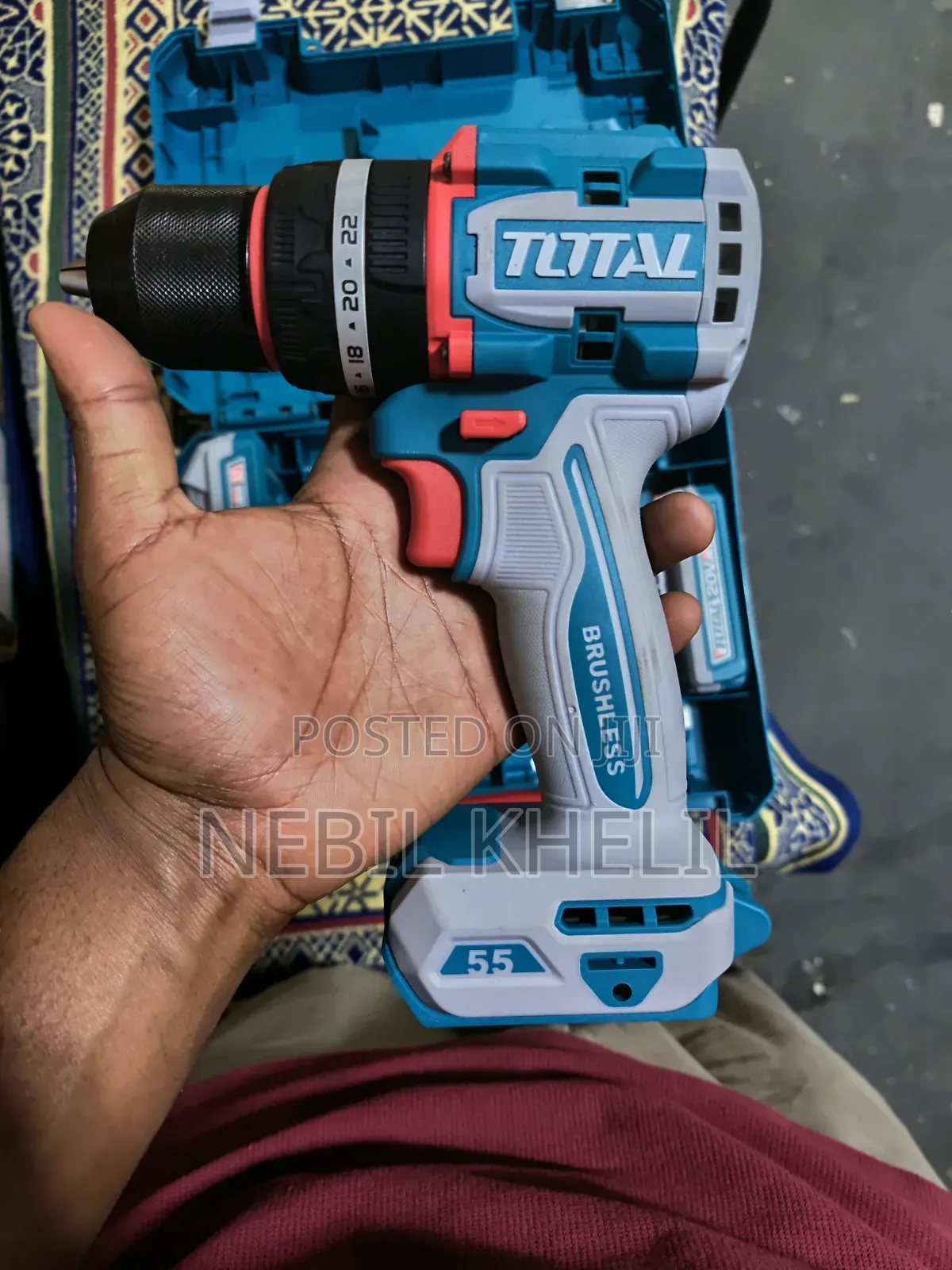 TOTAL ኮርድለስ ኢምፓክት ድሪል (Cordless Impact Drill)
