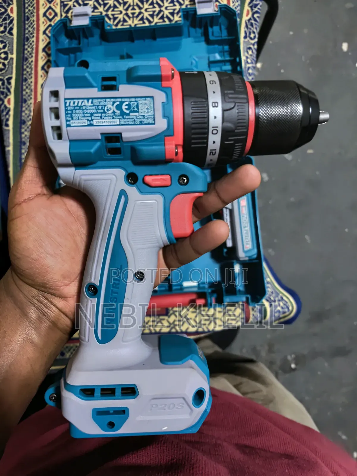 TOTAL ኮርድለስ ኢምፓክት ድሪል (Cordless Impact Drill)
