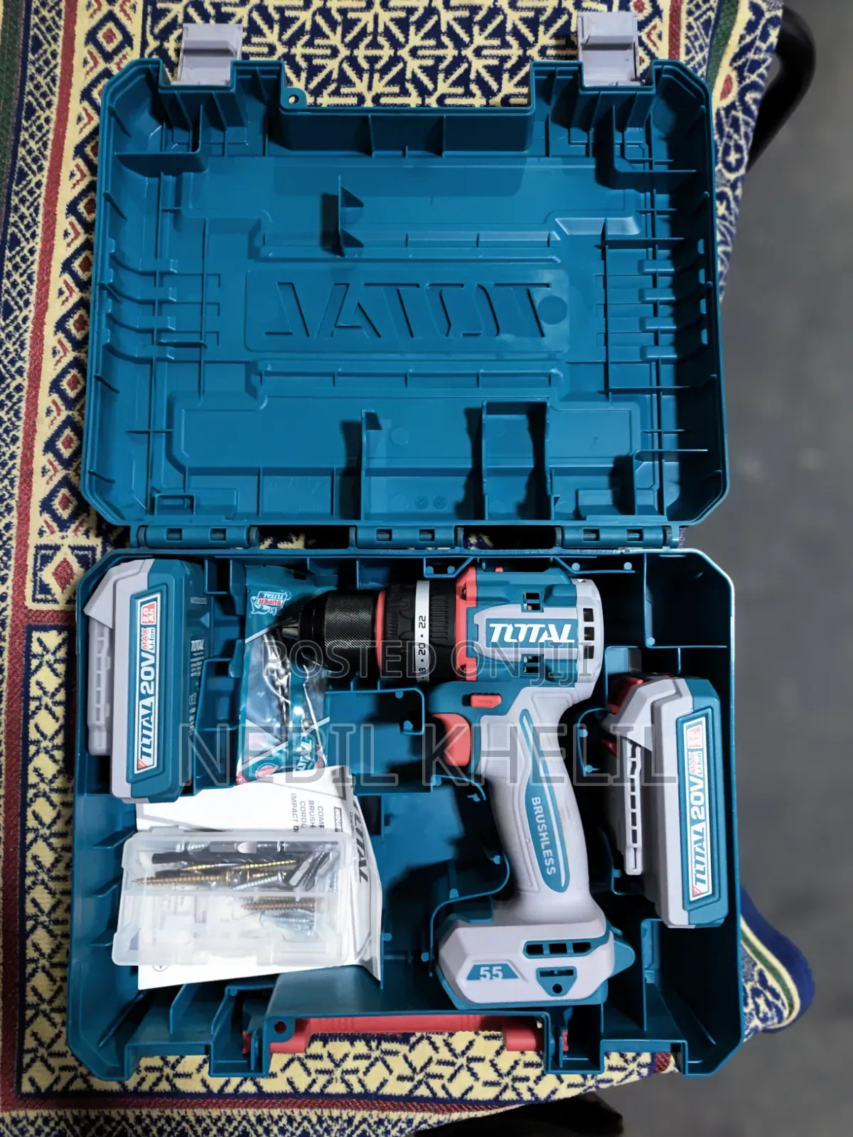 TOTAL ኮርድለስ ኢምፓክት ድሪል (Cordless Impact Drill)