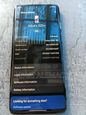 New Samsung Galaxy S20+ 5G 128 GB Black