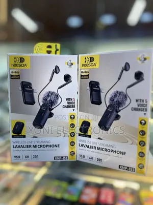 KOOSDA KMP-153 Wireless Live Streaming Lavalier Microphone