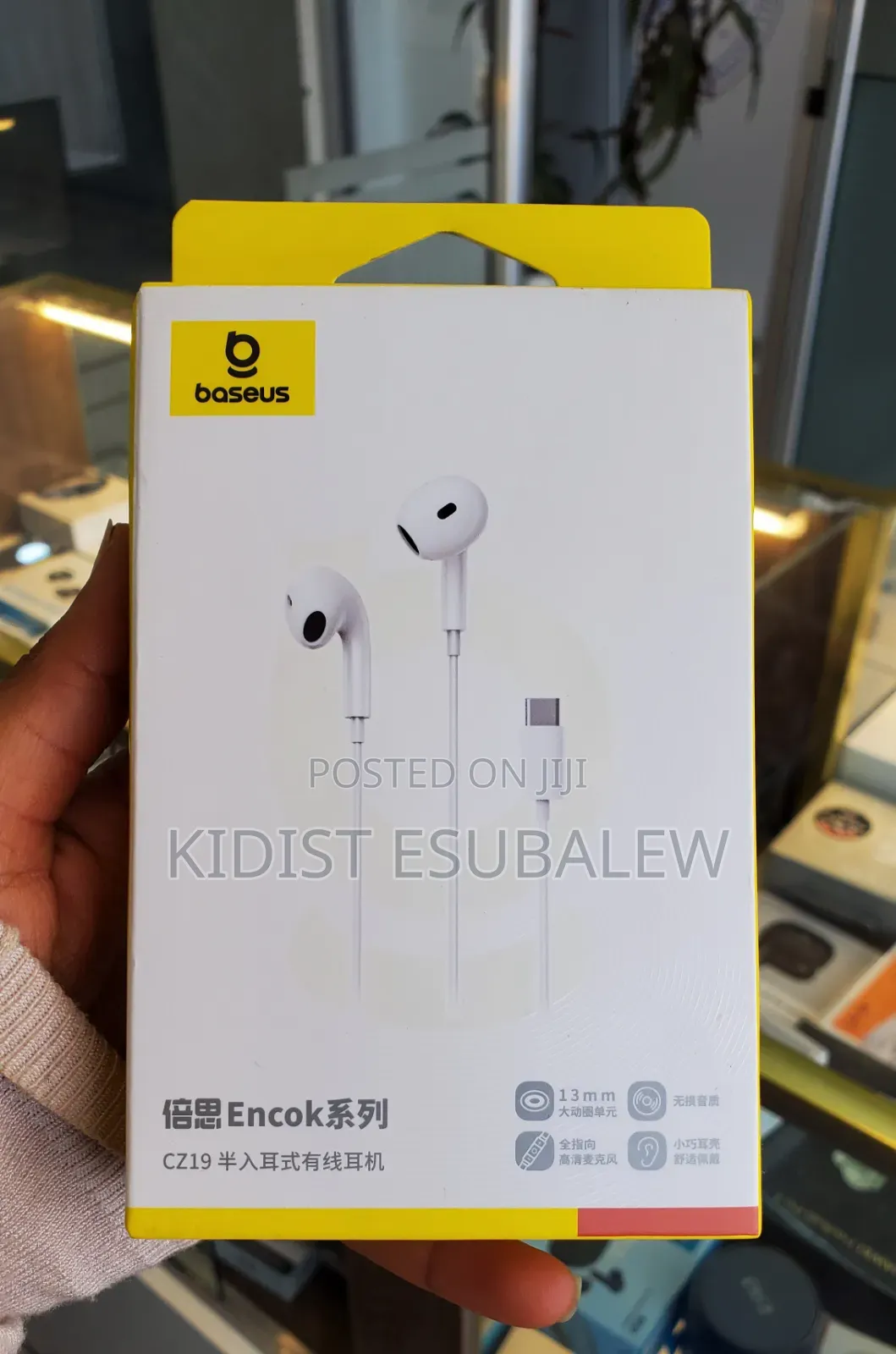 Baseus Encok CZ19 Semi-in-Ear Wired Earphones