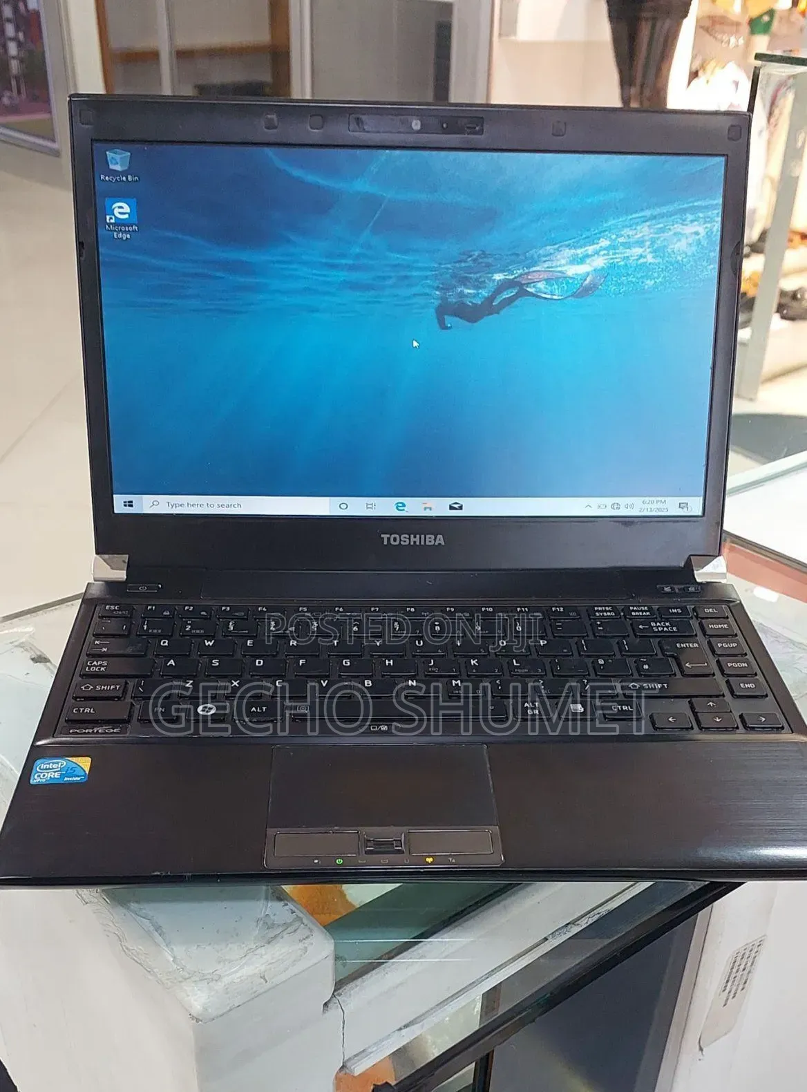 New Laptop Toshiba 8GB Intel Core i5 SSD 256GB