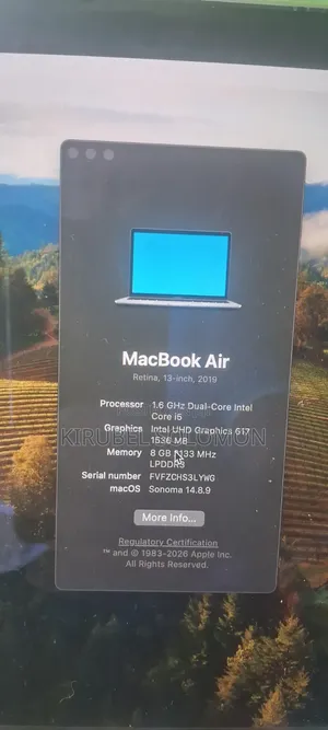 Laptop Apple MacBook Air 2019 8GB Intel Core i5 SSD 128GB