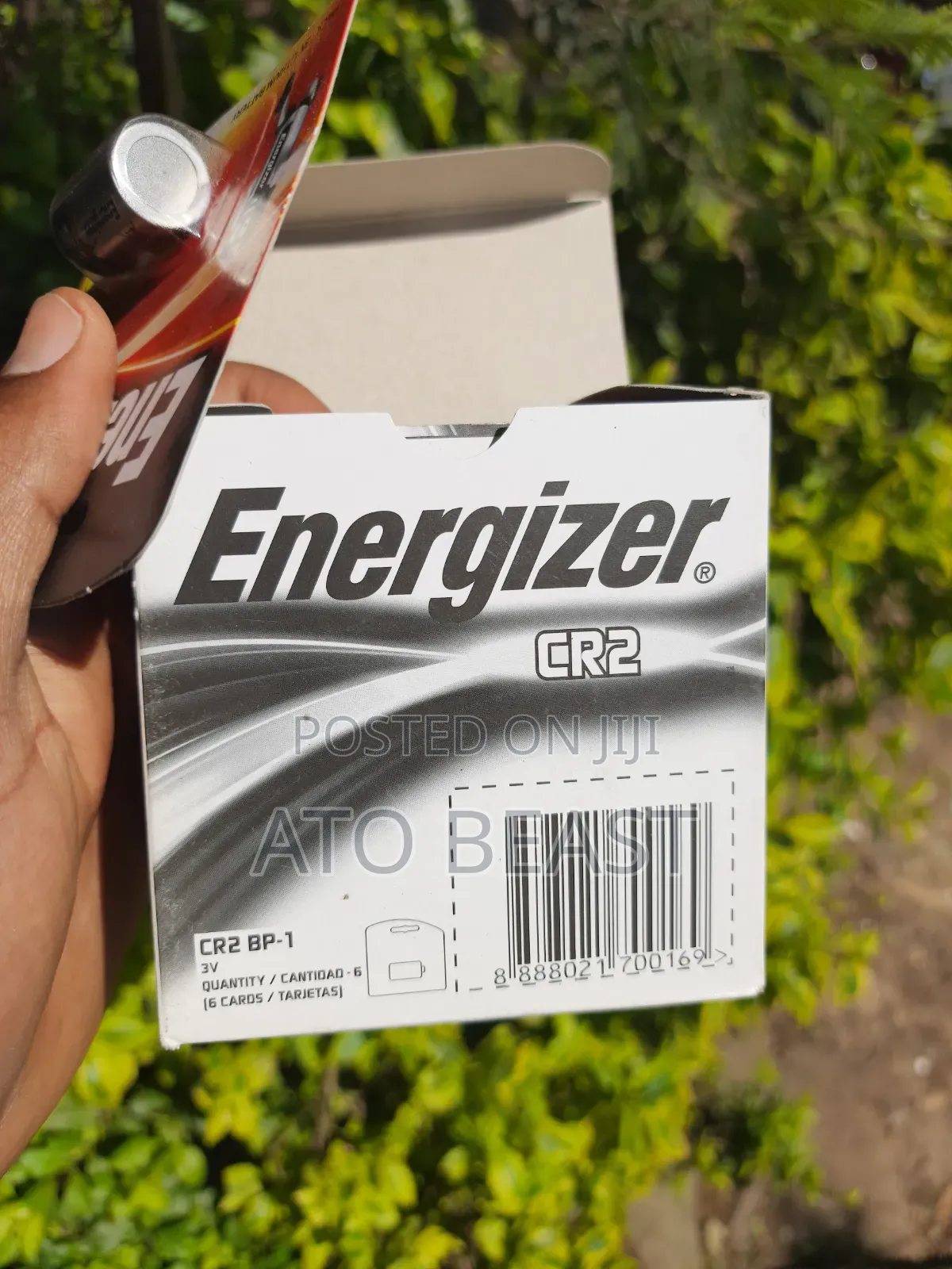 Energizer CR2 3V Lithium Photo Battery Lithium Battery Rated at 3 V