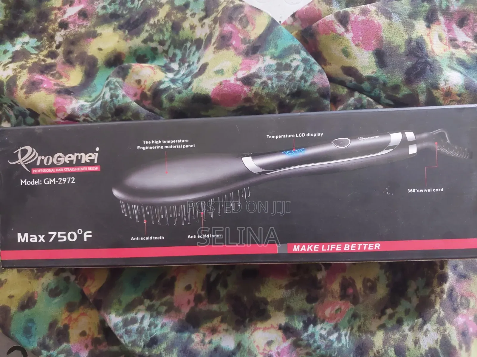 Progemei Professional Hair Straightener Brush