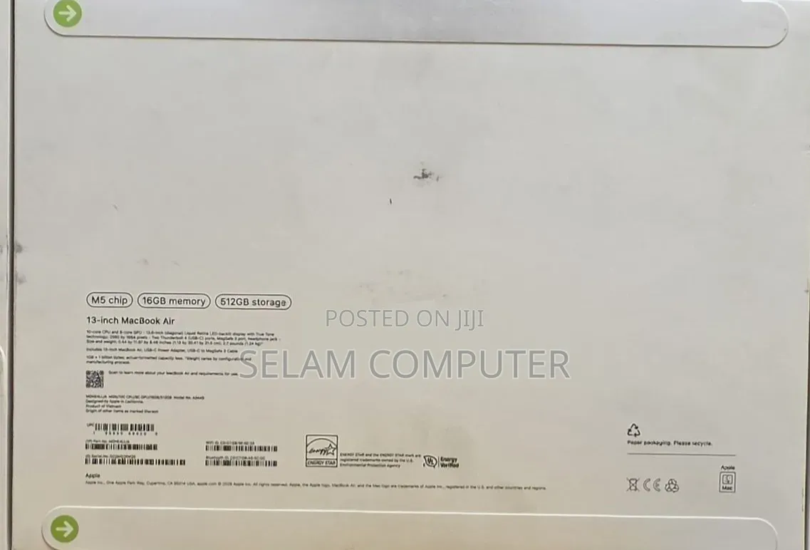 New Laptop Apple MacBook Pro 2026 M5 Pro 16GB Intel Core i7 SSD 512GB