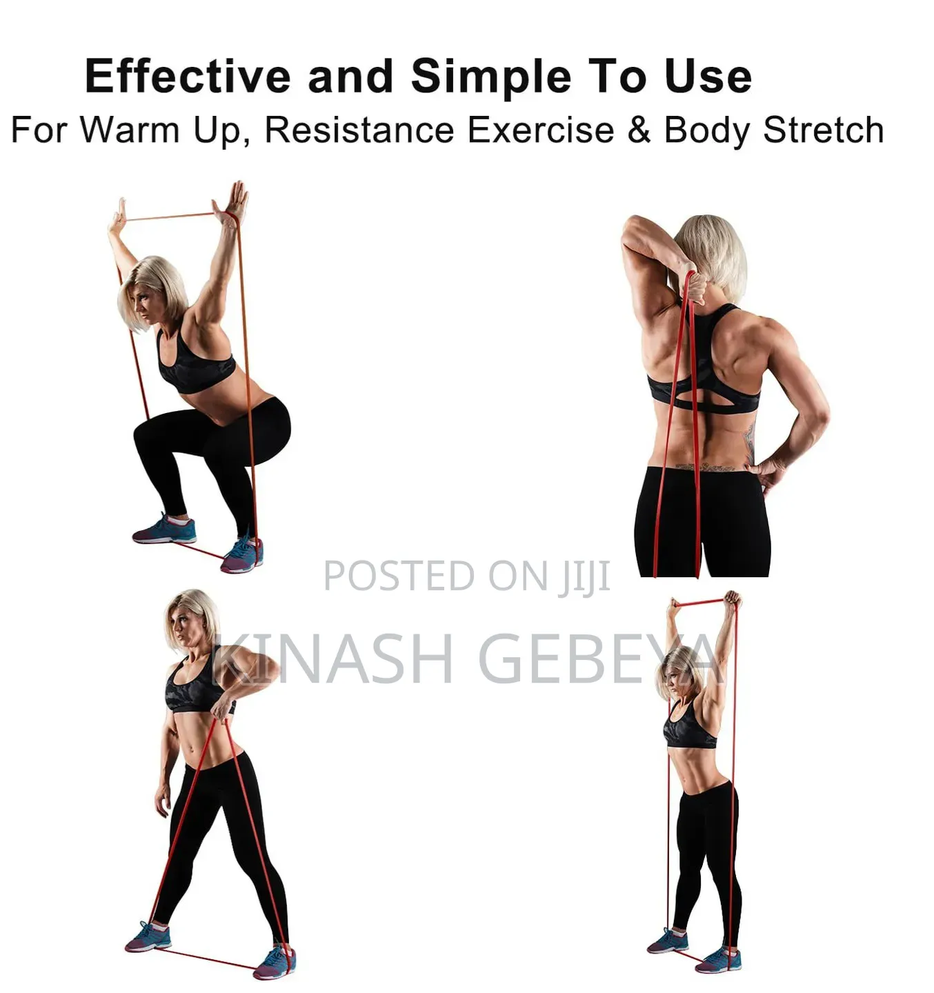 4in1 Top Quality Fitness Resistance Band