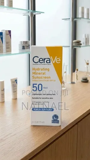 CeraVe Hydrating Mineral Sunscreen Broad Spectrum SPF 50 (Face