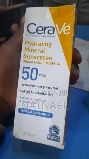 CeraVe Hydrating Mineral Sunscreen Broad Spectrum SPF 50 (Face