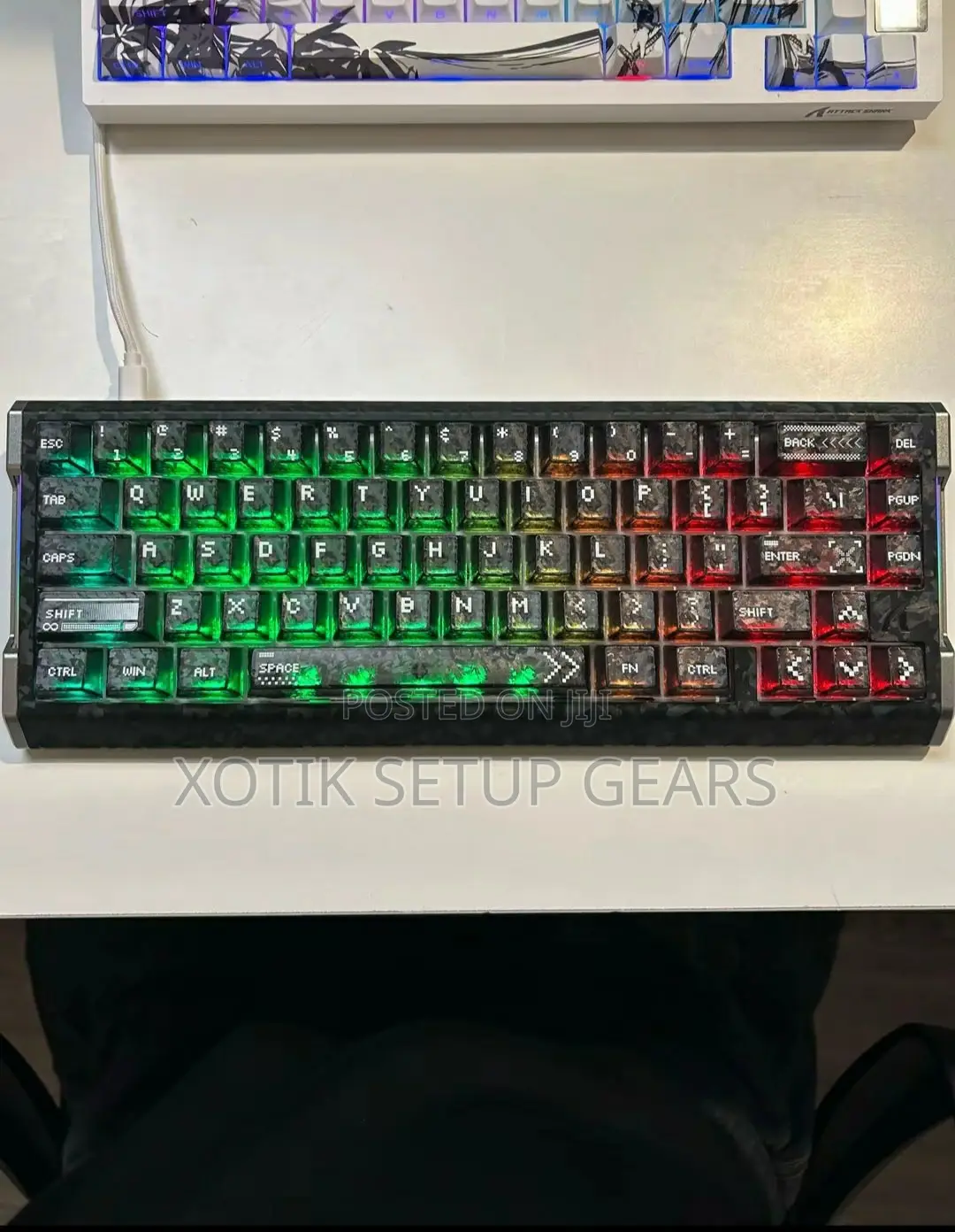 ATTACK SHARK R68 HE Carbon Fiber Rapid Trigger Keyboard-Magnetic Keeb