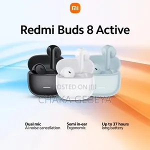 Xiaomi Redmi Buds 8 Active – 37H Battery, Bluetooth 5.4, IP54