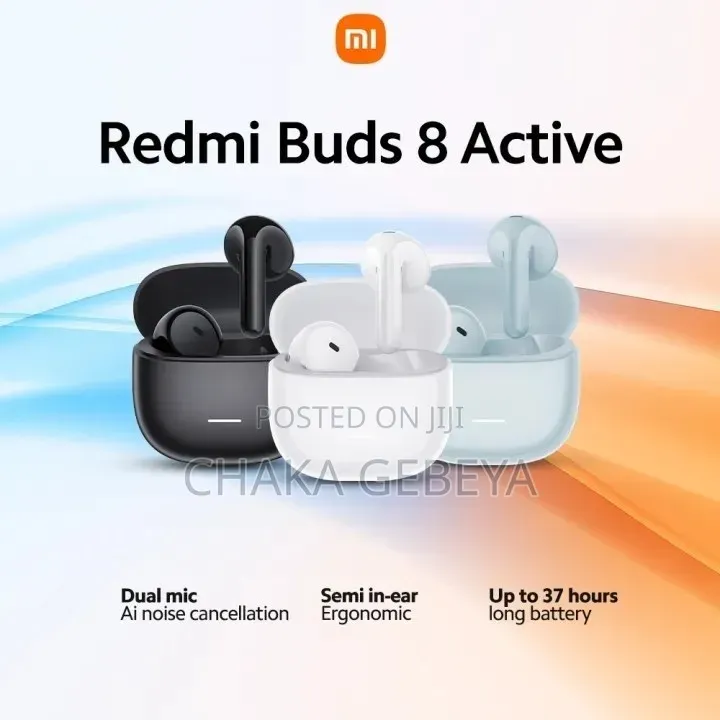 Xiaomi Redmi Buds 8 Active – 37H Battery, Bluetooth 5.4, IP54