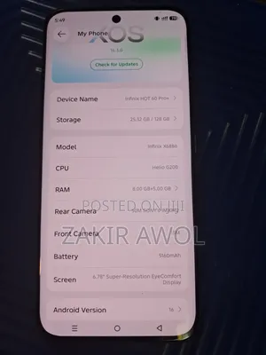 Infinix Hot 60 Pro+ 128 GB Black