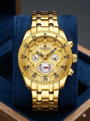 Naviforce Men Dial & Stainless Steel Bracelet Style