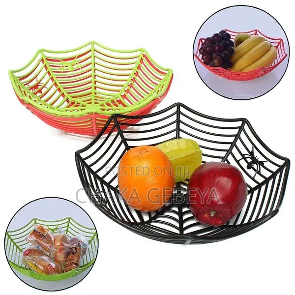 Spider Web Fruit Basket – Metallic – Free Delivery