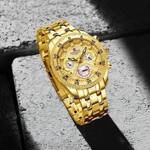 NAVIFORCE Gold Men Watch Fashion Simple Business