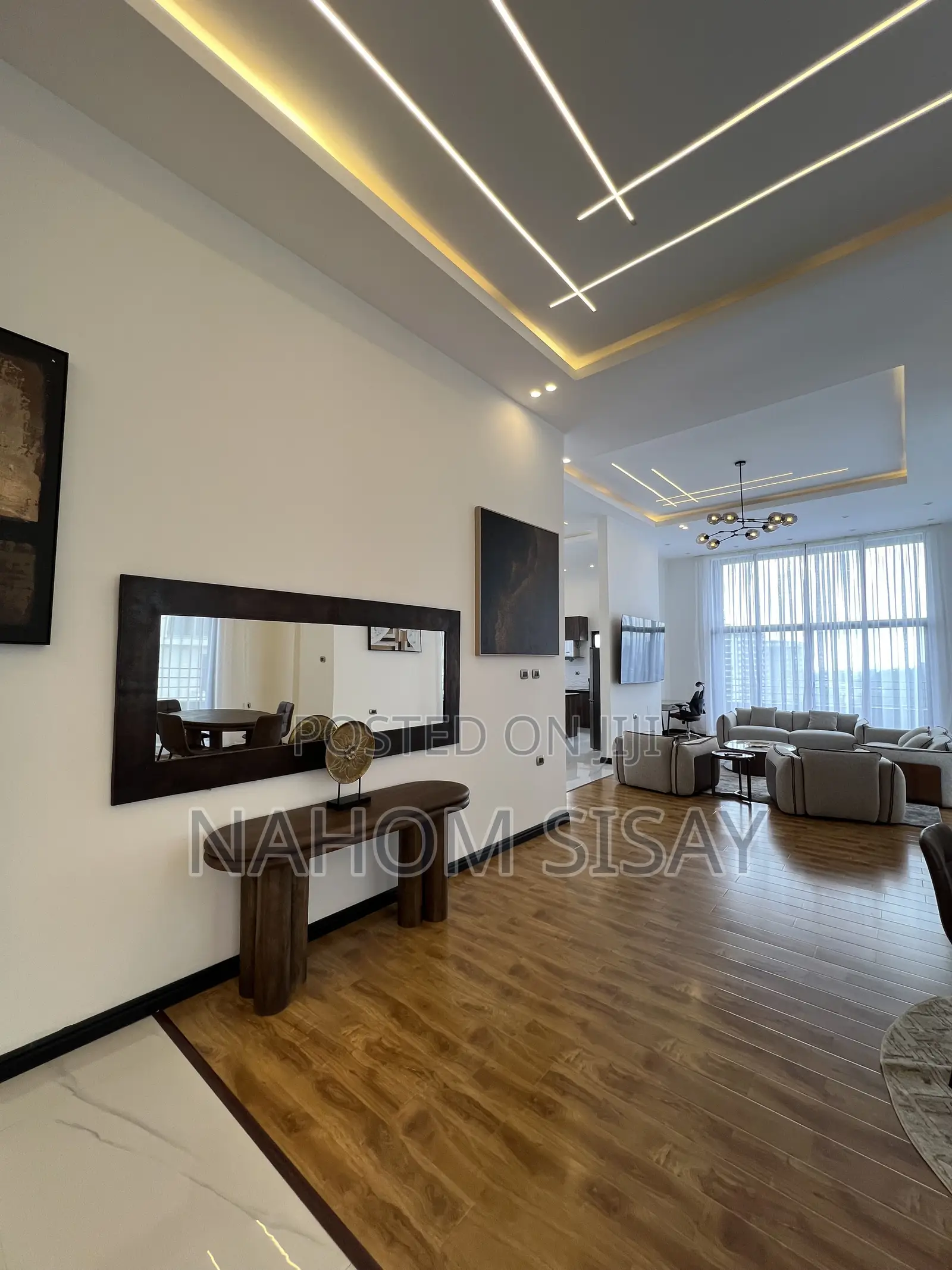 Furnished 4bdrm Penthouse in House Review, Bole for rent