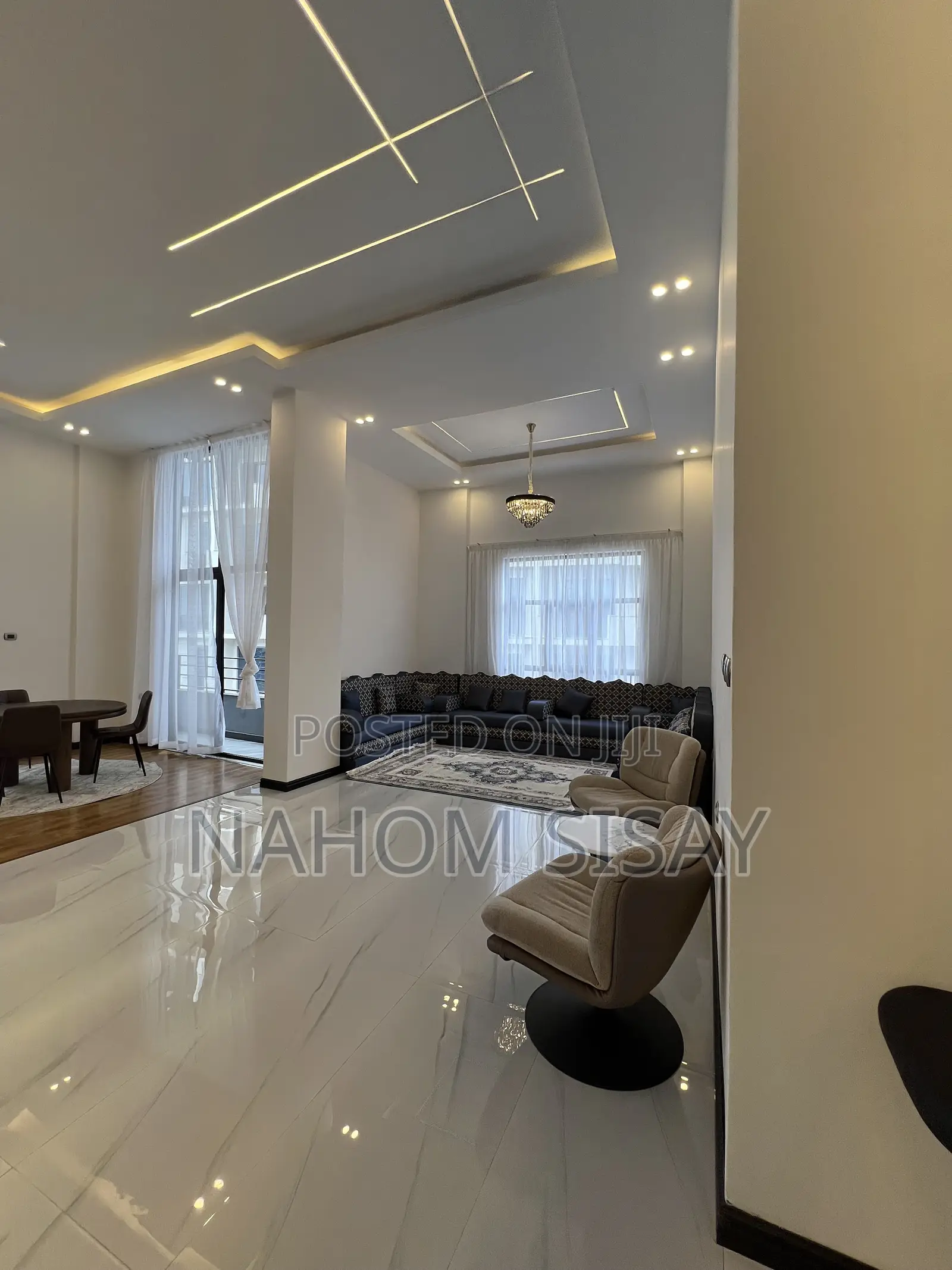 Furnished 4bdrm Penthouse in House Review, Bole for rent