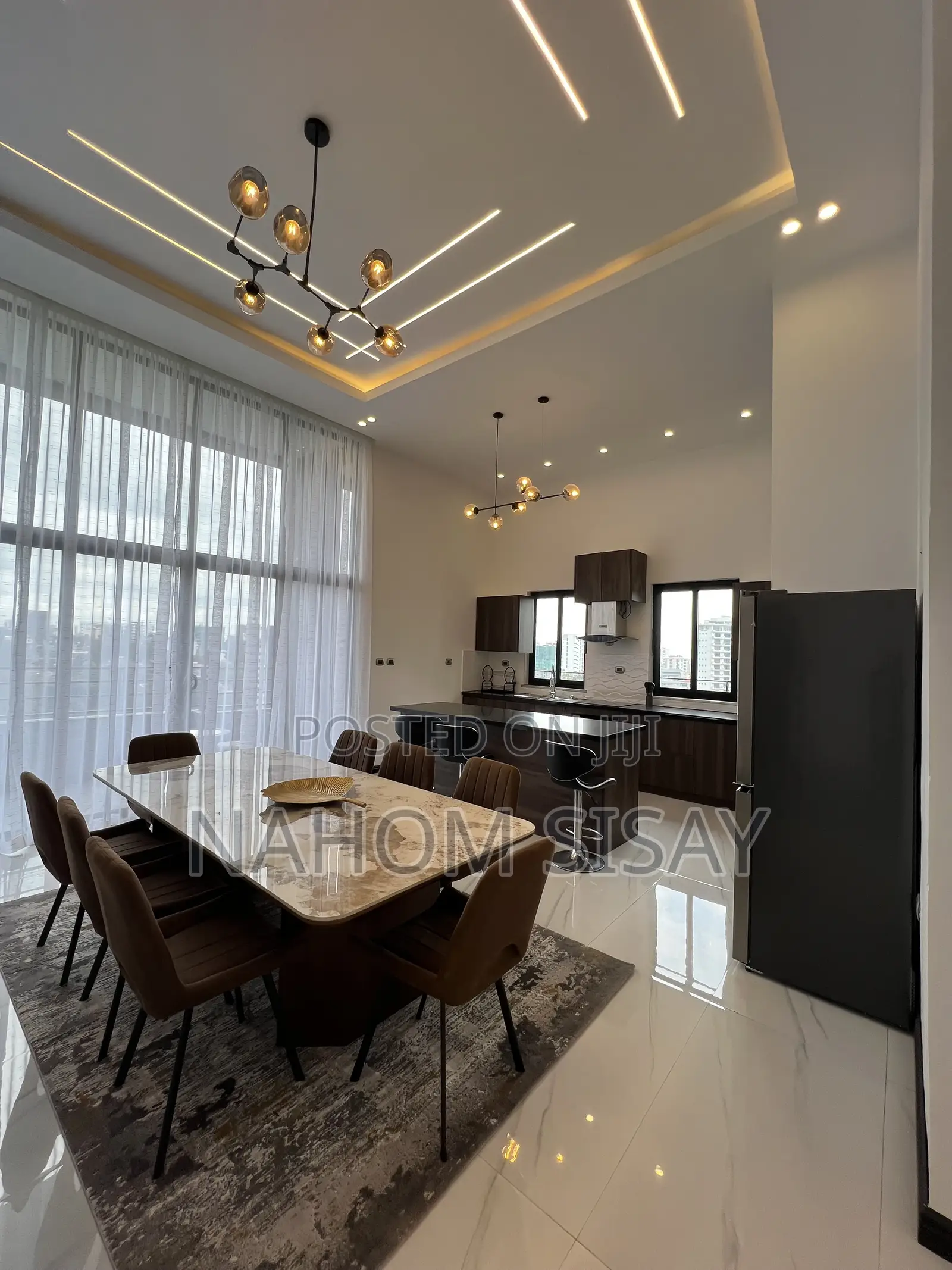 Furnished 4bdrm Penthouse in House Review, Bole for rent