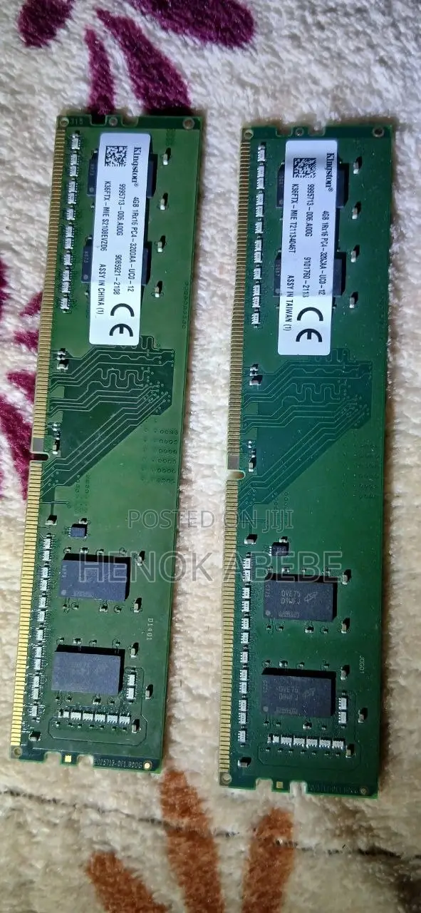 Kingston 8GB DDR4 3200MHz Desktop RAM (2 X 4GB Pair) - Brand New