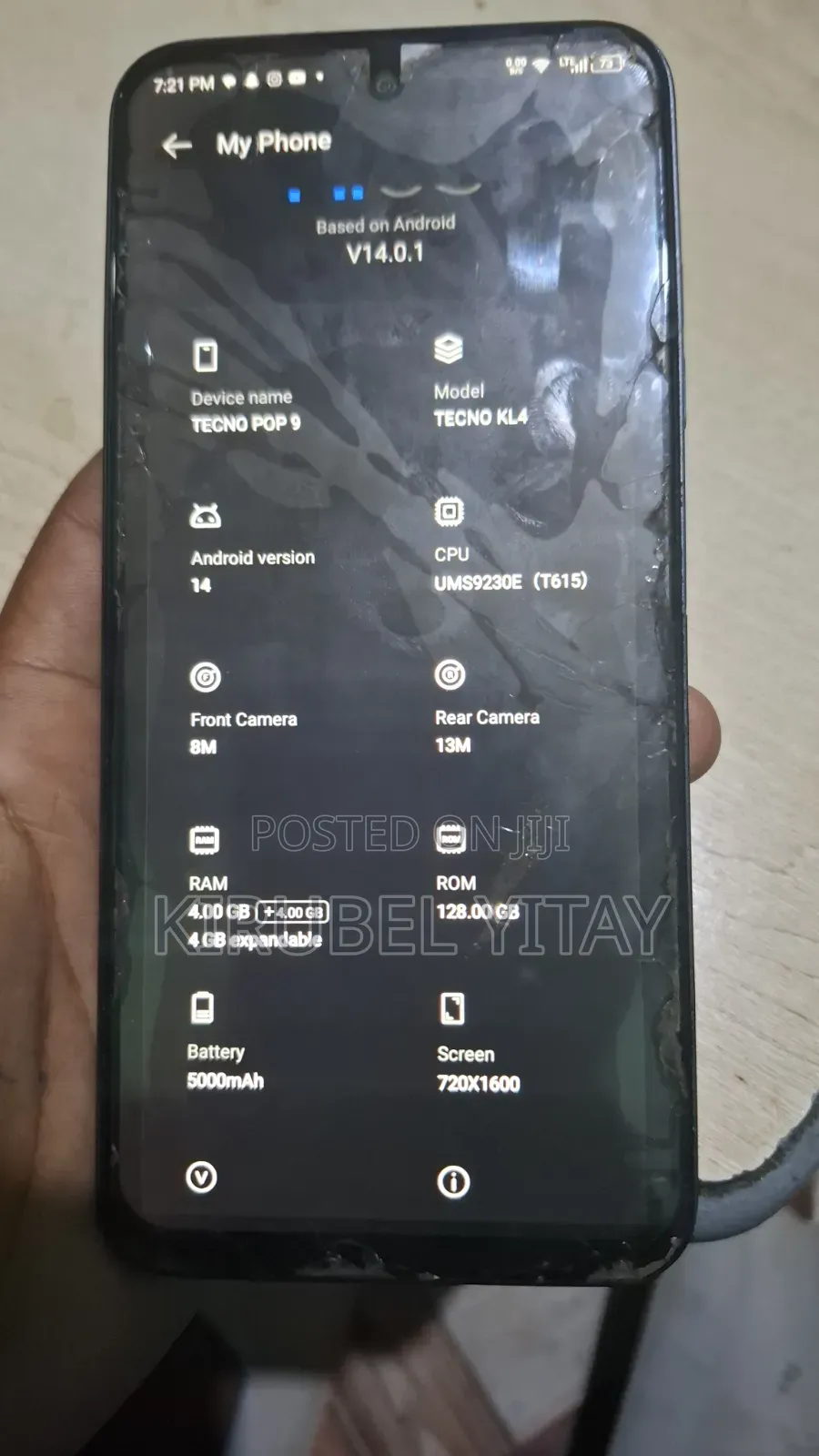 Tecno Pop 9 128 GB Bronze