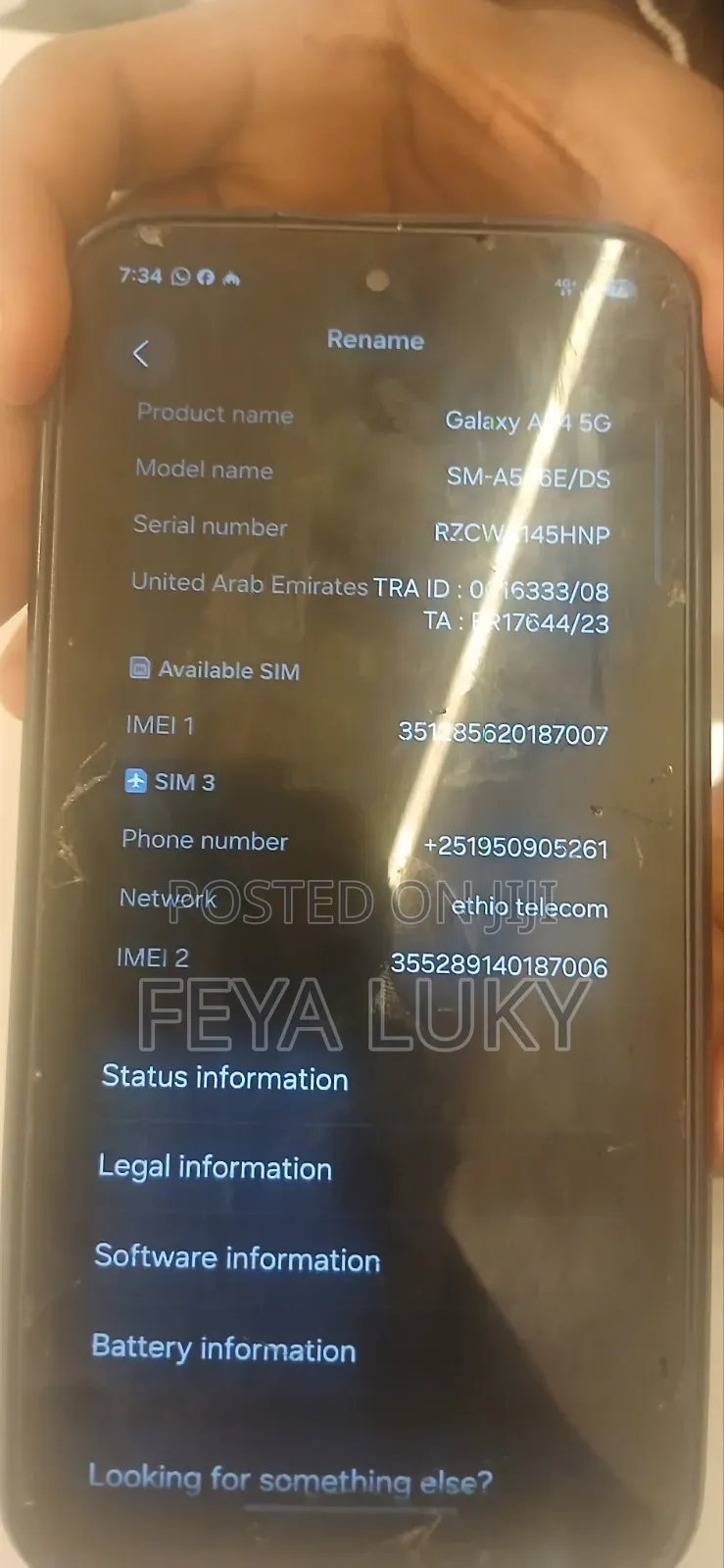 Samsung Galaxy A54 5G 128 GB Gray