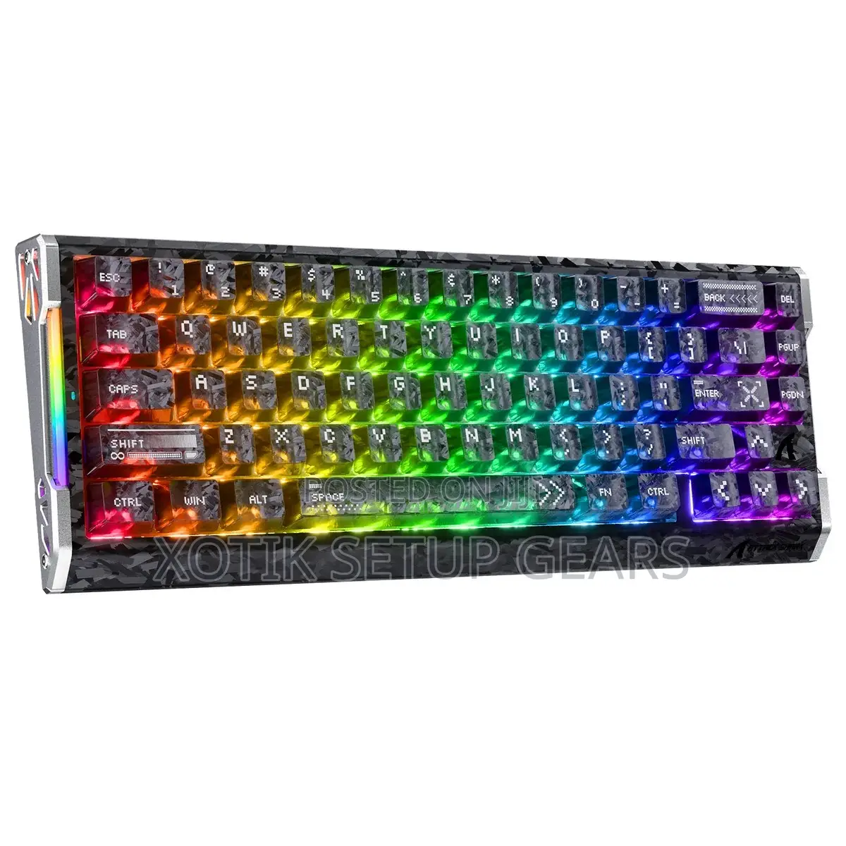 ATTACK SHARK R68 HE Carbon Fiber Rapid Trigger Keyboard-Magnetic Keeb
