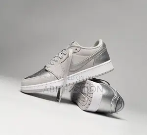Nike Air Jordan 1 Low Silver | New Arrival | Sizes: 40, 41, 42, 43, 44