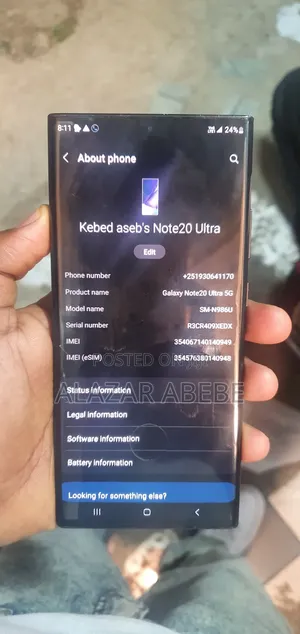 Samsung Galaxy Note 20 Ultra 128 GB Black
